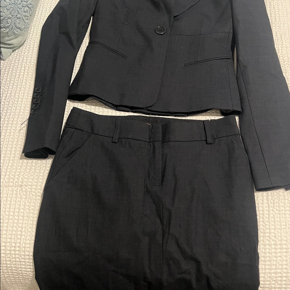 BCBG Black Blazer and Skirt Set